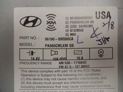 2009 - 2012 HYUNDAI Santa Fe OEM Radio Stereo 6 Disc Changer MP3 CD Player XM Satellite Radio Bluetooth Receiver