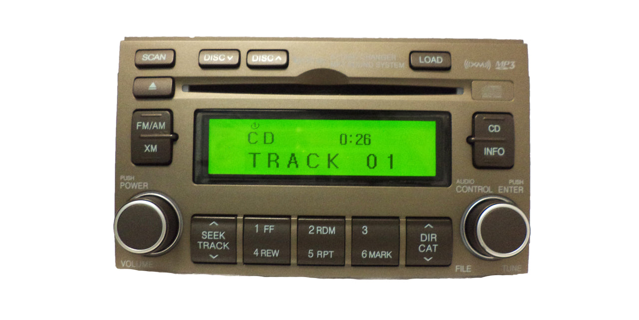 2007 2008 Hyundai Azera INFINITY SAT Radio Stereo 6 Disc Changer MP3 CD Player TAN