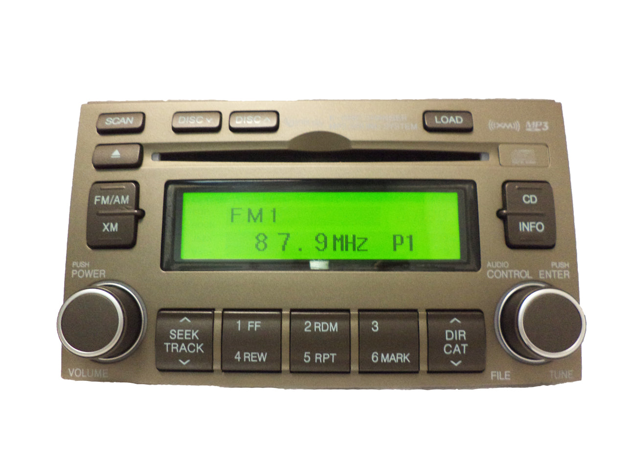 2007 2008 Hyundai Azera INFINITY SAT Radio Stereo 6 Disc Changer MP3 CD Player TAN