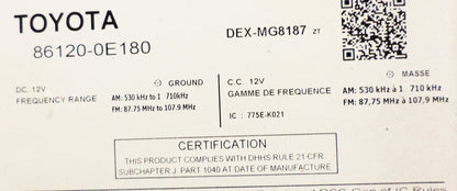 Refurbished 2010 2011 Lexus OEM Radio 6 Disc Changer CD player  RX350 RX450H 86120-0E180