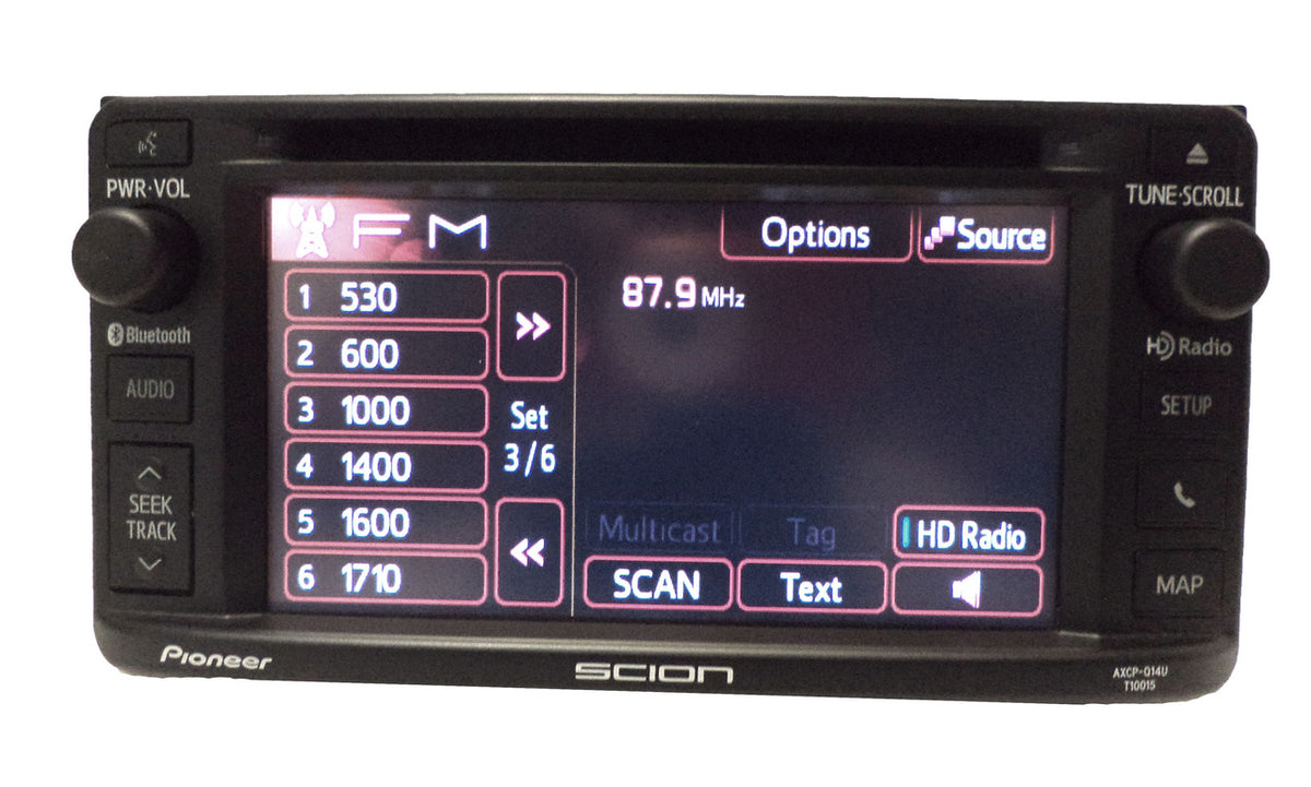 2011 - 2015 SCION xD Pioneer HD Radio Bluetooth Navigation CD Player