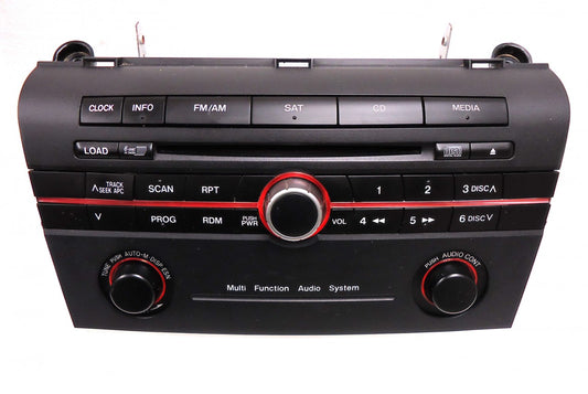 MAZDA 3 Radio Stereo 6 Disc Changer CD Player SAT Black BR9K66ARX