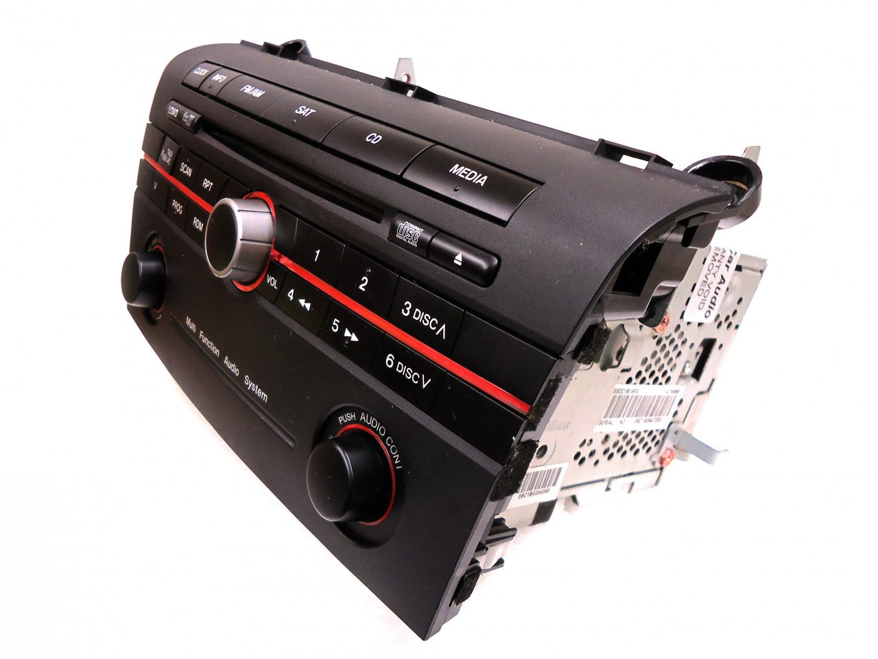 MAZDA 3 Radio Stereo 6 Disc Changer CD Player SAT Black BR9K66ARX