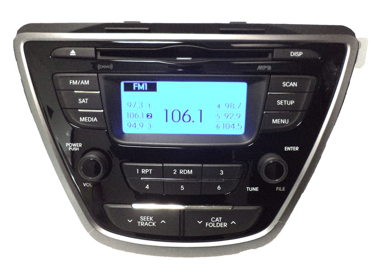 HYUNDAI Elantra AM FM XM Satellite MP3 Radio CD Player
