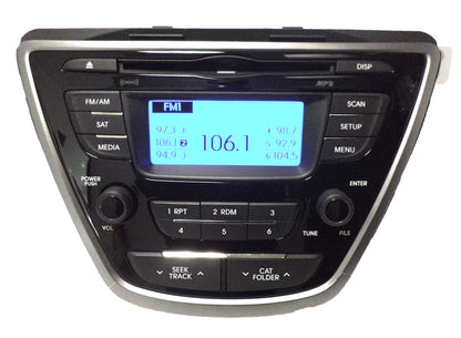 HYUNDAI Elantra AM FM XM Satellite MP3 Radio CD Player