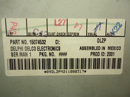 GMC CHEVROLET Savana Express 1500 2500 3500 Radio Stereo CD Player 2000 2001 2002 15074532