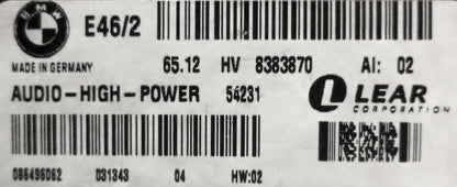 2000 2001 2002 2003 2004 2005  BMW OEM 3 Series Amplifier