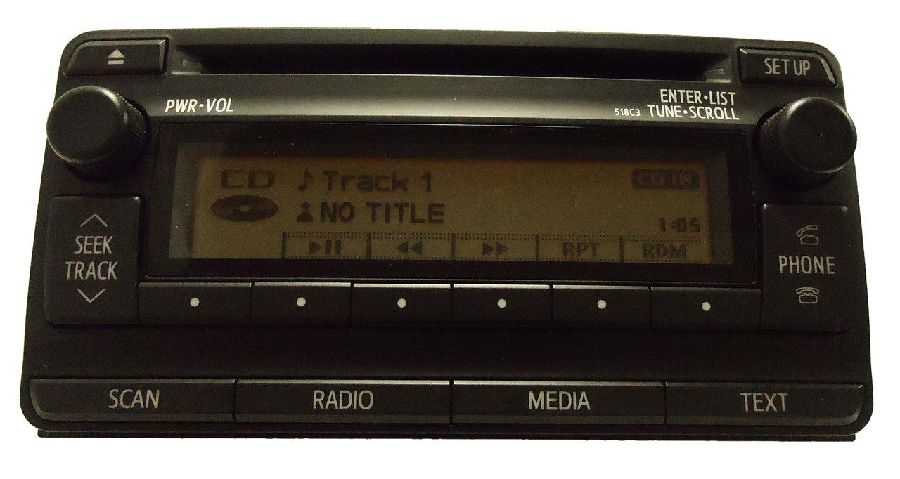 TOYOTA Rav4 Radio Stereo MP3 CD Player Bluetooth 518C3 2012 2013 OEM