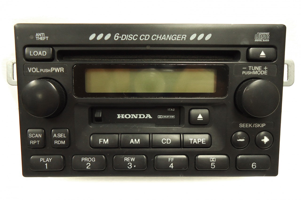HONDA Accord Civic CR-V Odyssey Radio Stereo 6 Disc Changer CD Cassette Tape Player 1998 1999 2000 2001 2002 2003 2004