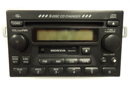 HONDA Accord Civic CR-V Odyssey Radio Stereo 6 Disc Changer CD Cassette Tape Player 1998 1999 2000 2001 2002 2003 2004