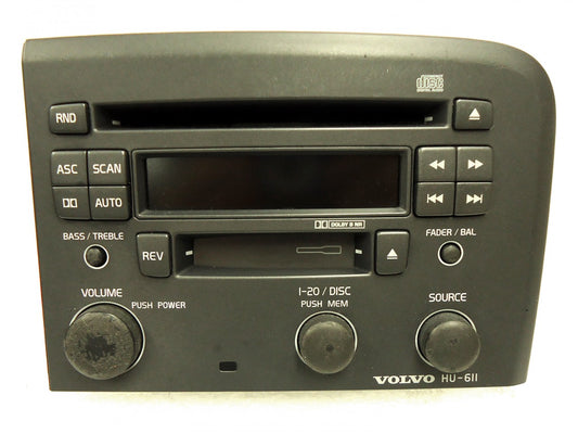 1999 - 2003 VOLVO S80 S-80 Radio Stereo Tape CD Player HU-611 Light Grey Light Wear