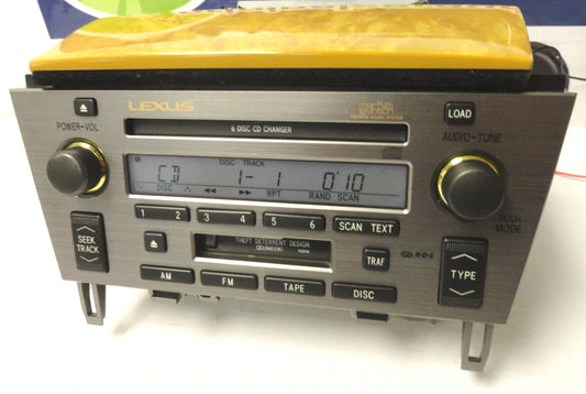 05 - 10 Lexus SC430 Radio Tape Cassette Mark Levinson Radio 6 CD Changer P6846
