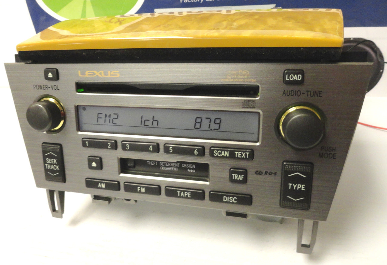 05 - 10 Lexus SC430 Radio Tape Cassette Mark Levinson Radio 6 CD Changer P6846