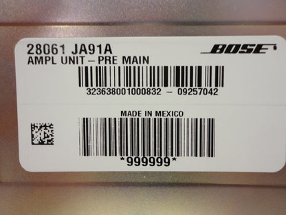 07 08 09 10 11 NISSAN OEM ALTIMA HYBRID BOSE 150-Watt Amplifier 28061-JA91A Amp