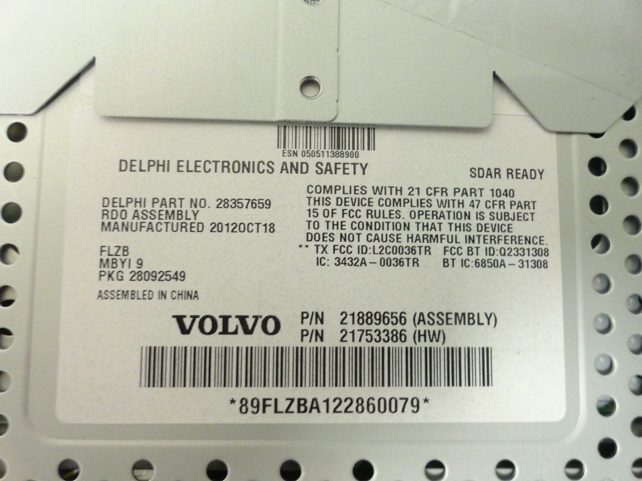 06-14 VOLVO VLN Radio Stereo Single CD Player OEM Factory