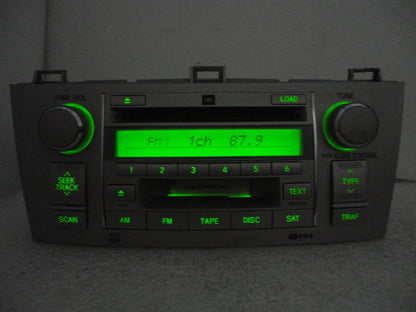 2004 - 2008 Toyota Solara JBL OEM Sat Radio 6 Disc CD Changer Tape Cassette A56831