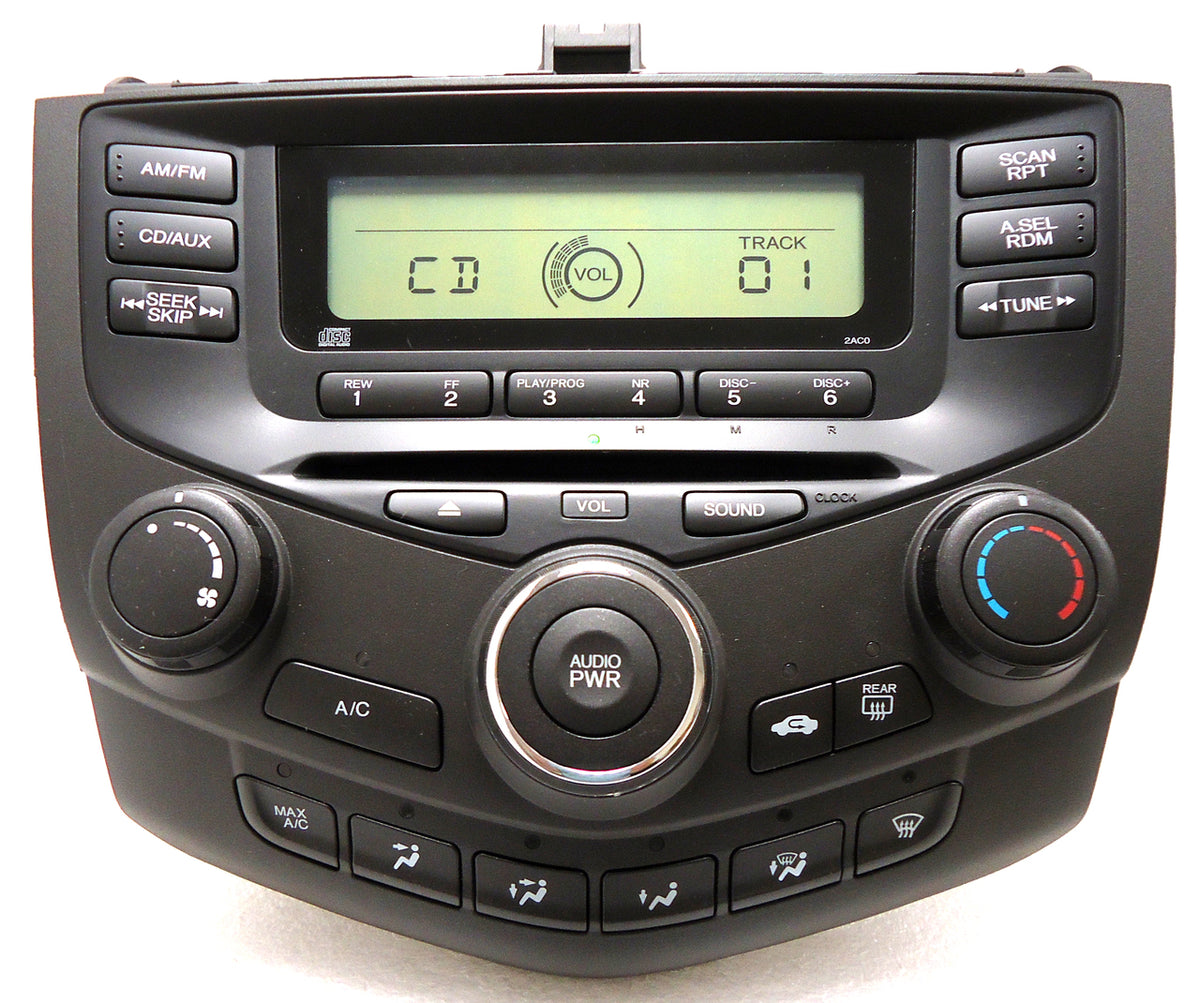 NEW FACE 2003 - 2007 Honda Accord Radio and CD Player LX 4DR 2AC0