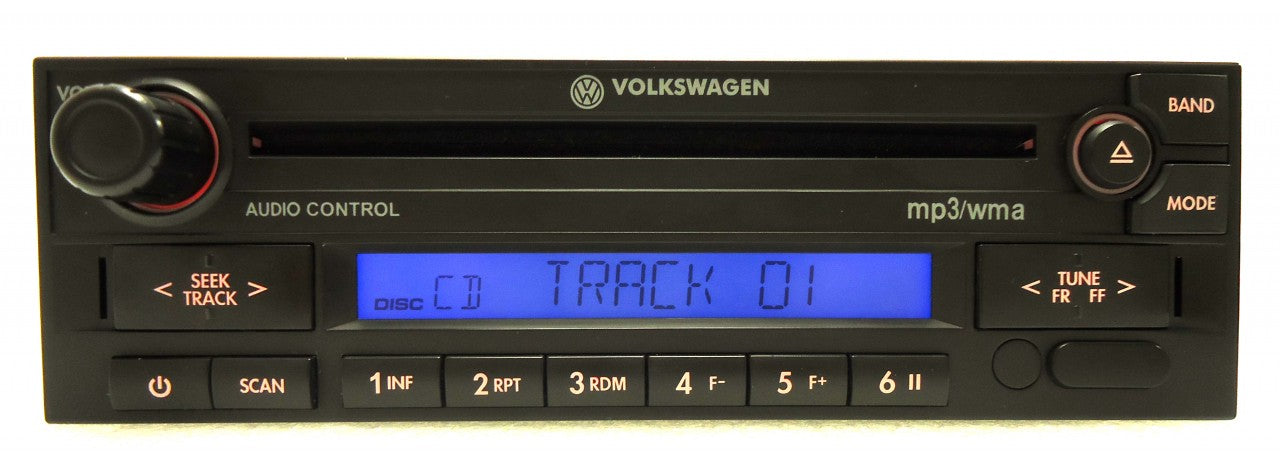 VW Volkswagen Jetta Passat Golf GTI Eurovan Cabrio City Radio Stereo MP3 WMA CD Player 1998 1999 2000 2001 2002 2008 2009 2010 2011 1JM035157AG