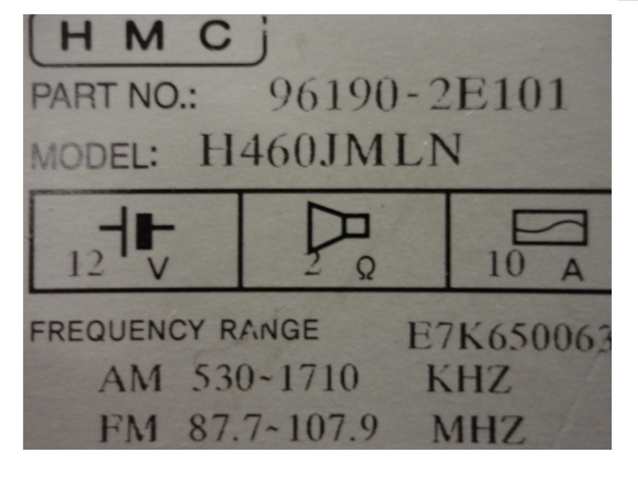 05 06 07 08 Hyundai Tucson Accent Radio Cassette and 6 CD Player