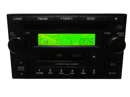 05 06 07 08 Hyundai Tucson Accent Radio Cassette and 6 CD Player