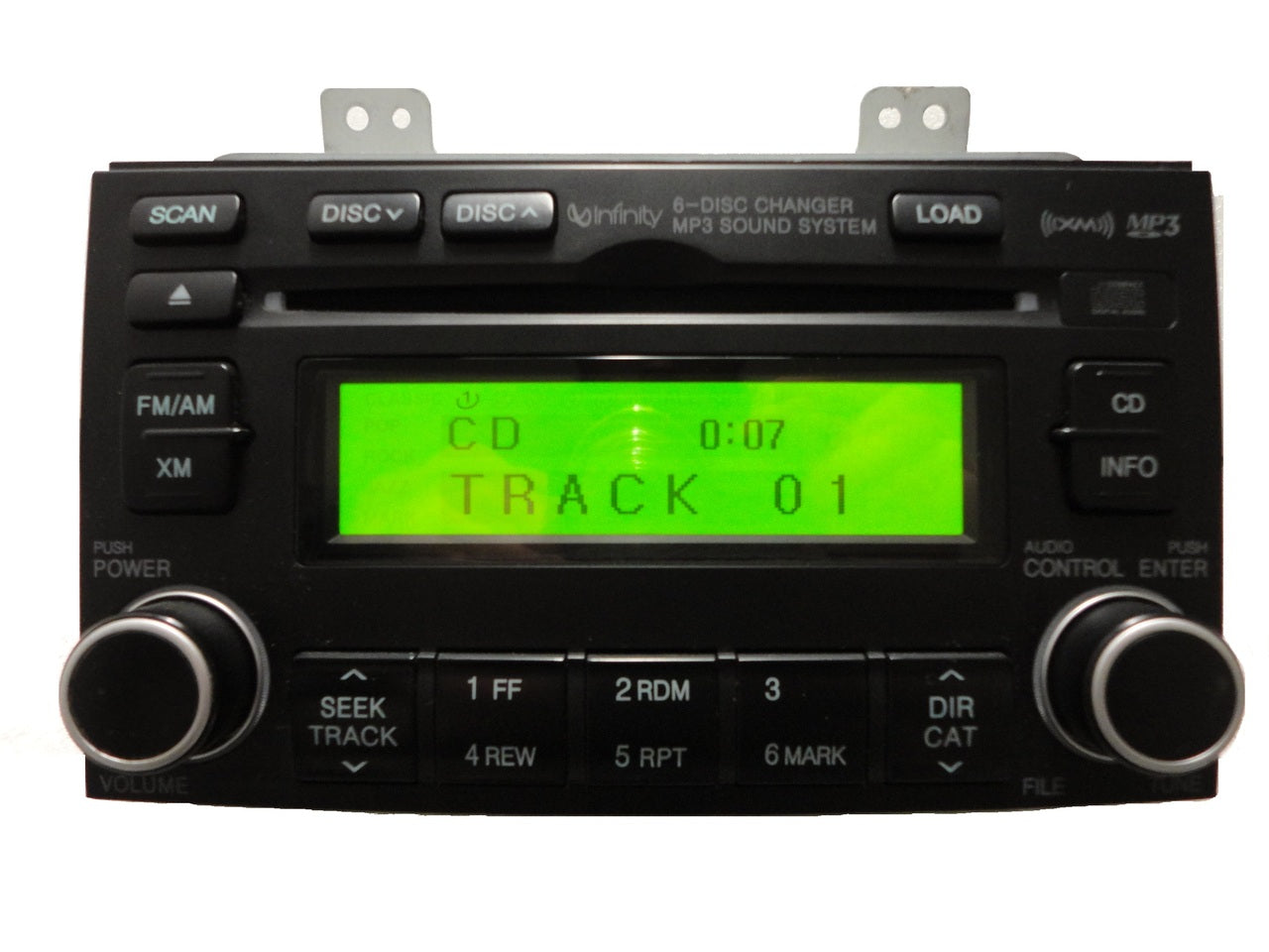 07 08 Hyundai Azera 6 Disc INFINITY CD Changer Player Radio MP3 2007 2008 BLACK