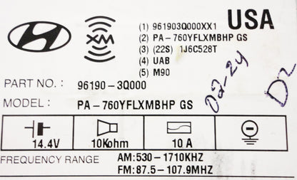 2011 2012 Hyundai Sonata INFINITY HD XM Bluetooth Aux 6CD Changer Player