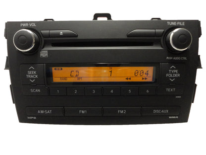 Toyota Corolla FMAM Satellite Radio CD Player 2009-2010
