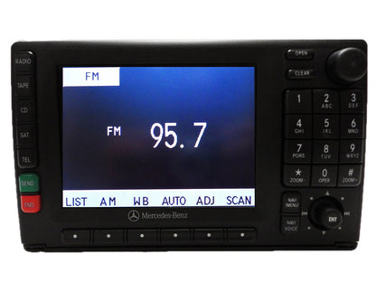 00 01 02 03 04 05 MERCEDES-BENZ Navigation-READY SATELLITE XM 7-PIN Radio Tape Cassette Player LCD Display Screen Monitor OEM RA4110 ML320 ML350 ML430 ML500 ML55 2000 2001 2002 2003 2004 2005