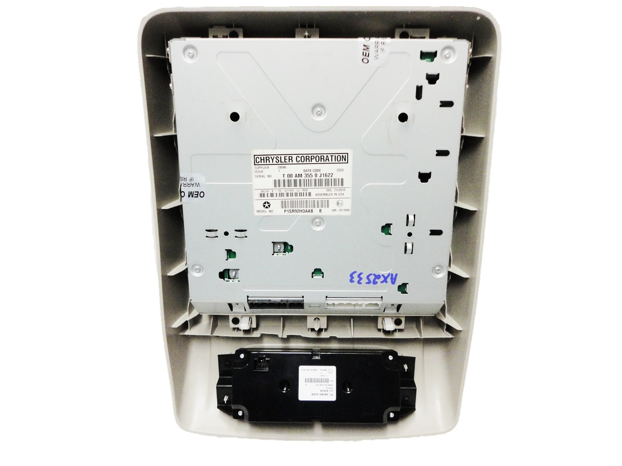 2008 - 2013 Chrysler Dodge OEM Entertainment System Monitor Display Screen WITH rear Climate Control
