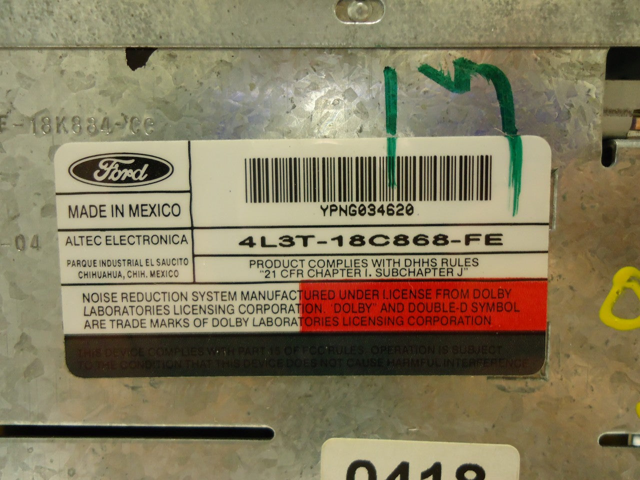 2004 2005 2006 FORD Fusion F-150 Freestyle Mustang OEM Radio Stereo Tape Cassette CD Player Receiver
