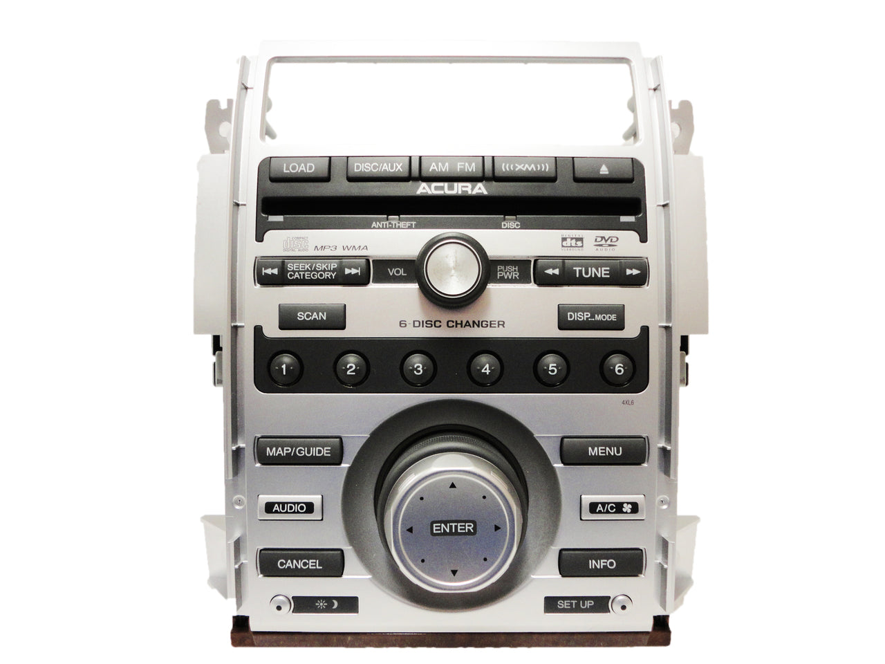 2007 2008 Acura RL XM Satellite Radio Stereo MP3 DVD 6 Disc CD Changer 4XL6 39100-SJA-A10  07 08
