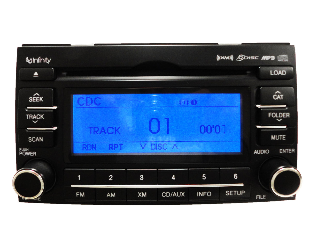 Hyundai Azera Infinity 6 disc CD changer MP3 XM radio black