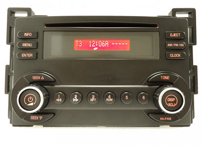 Pontiac G6 Radio Stereo Single CD Player U1C Receiver