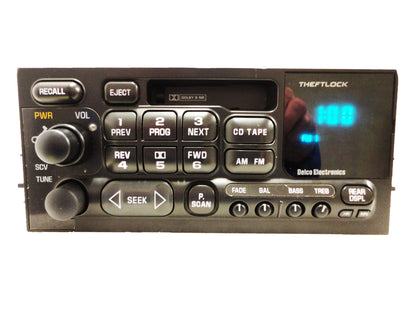 GMC CHEVY CHEVROLET CADILLAC Yukon Denali Sierra Silverado Tahoe Escalade Astro Radio Stereo Tape Cassette Player 09354155 1996 1997 1998 1999 2000 2001 UL0, UP0