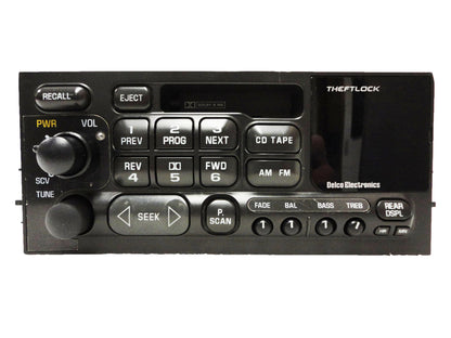 GMC CHEVY CHEVROLET CADILLAC Yukon Denali Sierra Silverado Tahoe Escalade Astro Radio Stereo Tape Cassette Player 09354155 1996 1997 1998 1999 2000 2001 UL0, UP0