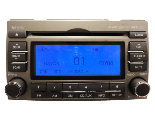 Hyundai Azera Infinity 6 Disc Changer MP3 CD Player XM Radio