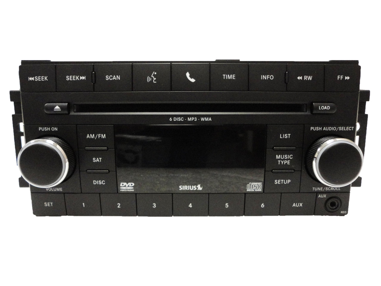 2007 - 2012 Chrysler Jeep Dodge OEM AM FM Radio MP3 6 Disc CD Player Changer Receiver REQ