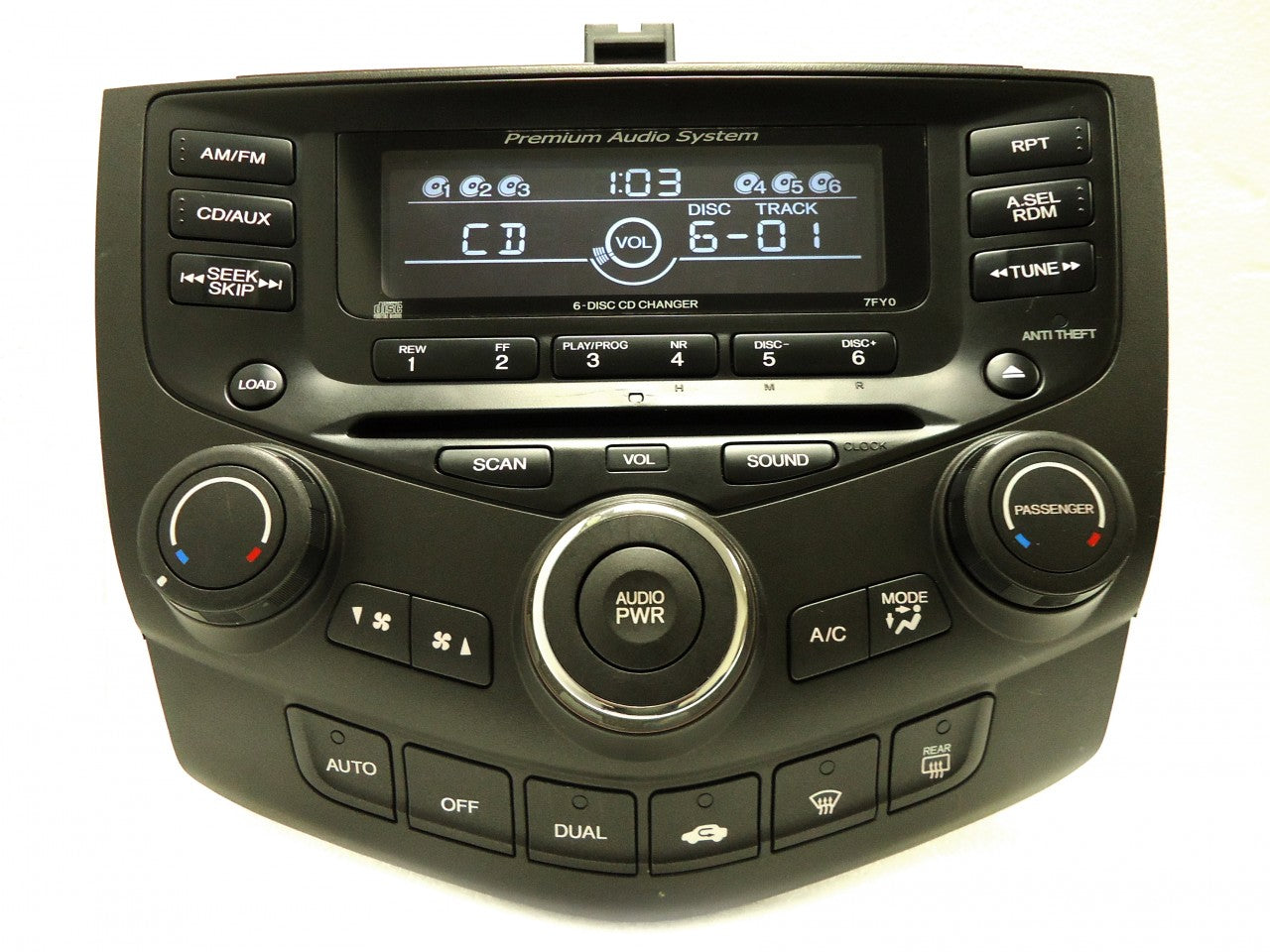 2003 Honda Accord EX Radio 6 CD Changer 7FY0 Premium Audi System