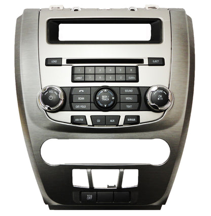 2010 2011 2012 FORD Fusion Mercury Milan DASH RADIO TRIM BEZEL 6CD Brushed Silver