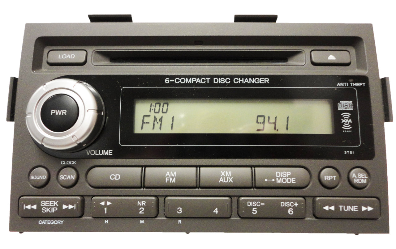 2006 2007 2008 Honda Ridgeline XM Radio and 6 Disc MP3 CD Changer WARM GREY 3TS1