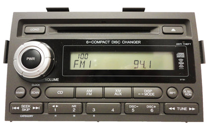2006 2007 2008 Honda Ridgeline XM Radio and 6 Disc MP3 CD Changer WARM GREY 3TS1