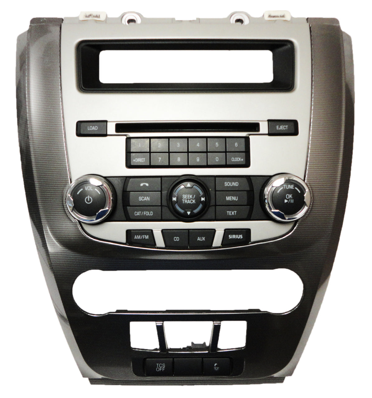 2010 2011 2012 FORD Fusion Mercury Milan DASH RADIO TRIM BEZEL 6CD Carbon Fiber Finish