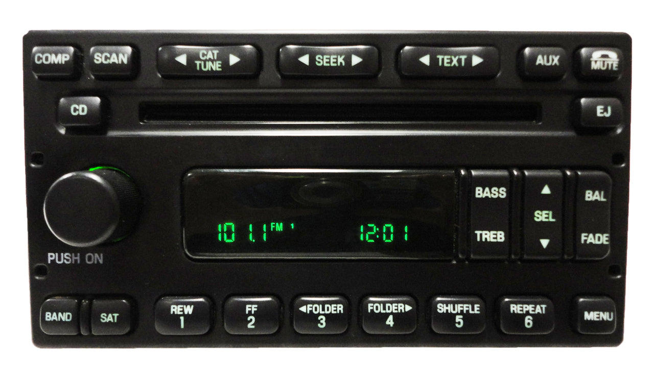 1999 - 2004 Ford Lincoln Mercury OEM Single MP3 CD Player Satellite Radio Receiver