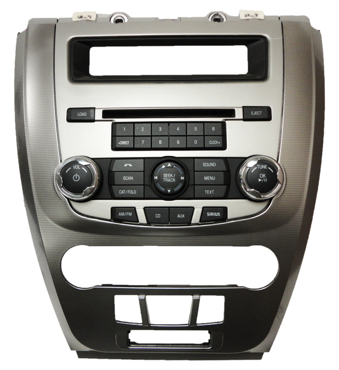 2010 2011 2012 FORD Fusion Mercury Milan DASH RADIO TRIM BEZEL 6CD Honey Comb Silver Finish