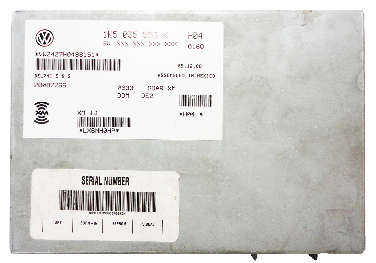 2008 2009 2010 2011 VOLKSWAGEN Beetle Golf Jetta Passat Rabbit OEM XM Satellite Radio Receiver Tuner Module