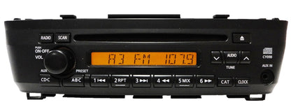 00 01 02 03 04 05 06 Nissan Sentra OEM AM FM Radio Stereo Single CD Player AUX Remote Changer Controls 7 Speaker 180 Watt System