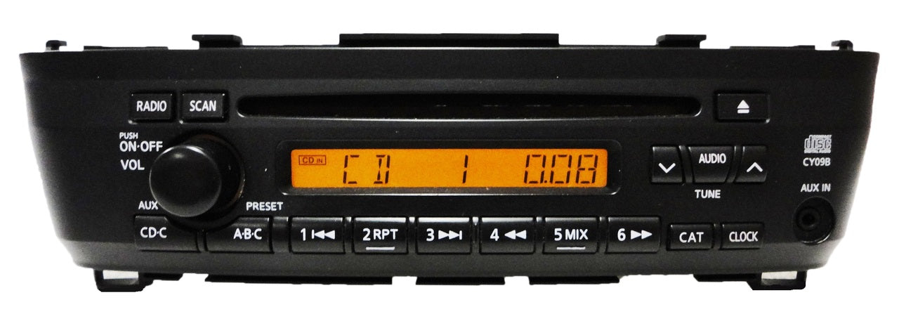00 01 02 03 04 05 06 Nissan Sentra OEM AM FM Radio Stereo Single CD Player AUX Remote Changer Controls 7 Speaker 180 Watt System