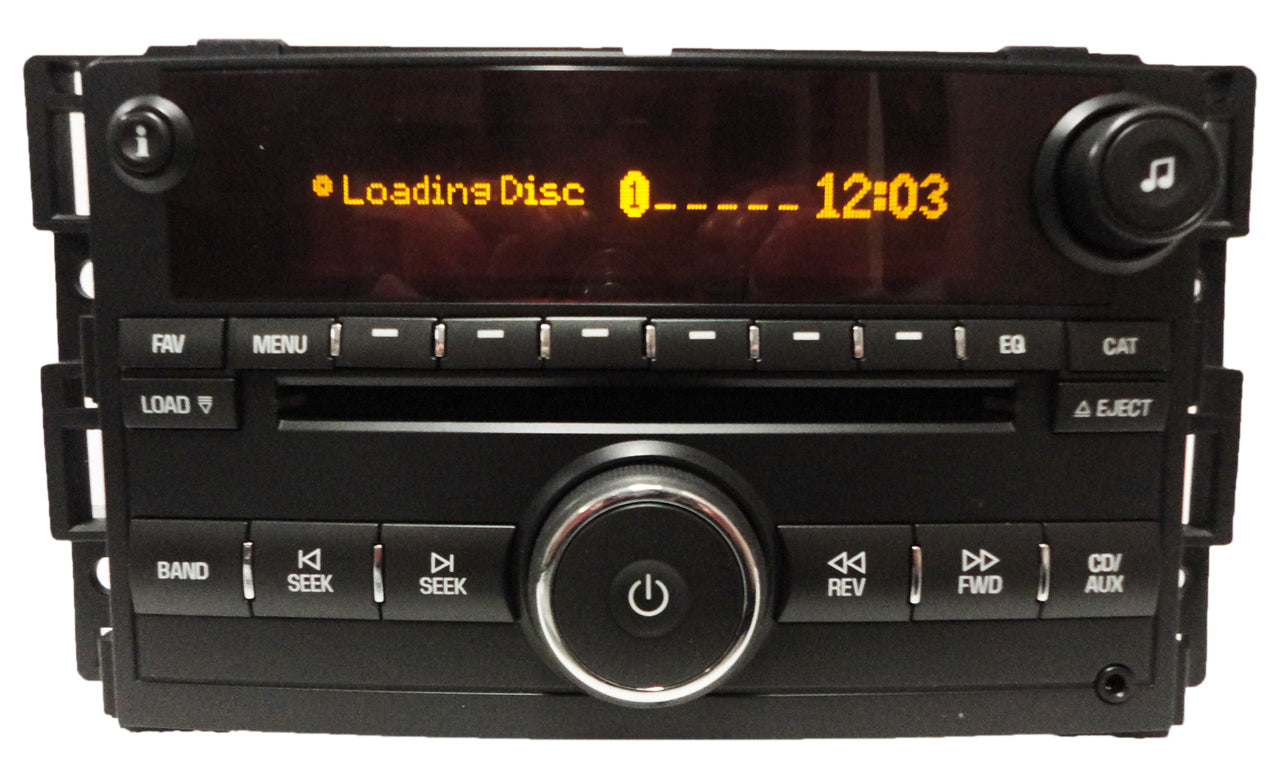Saturn OEM Radio 6 Disc Changer CD MP3 Player AUX Stereo