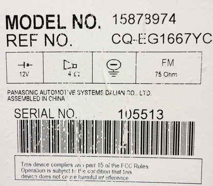 Saturn OEM Radio 6 Disc Changer CD MP3 Player AUX Stereo
