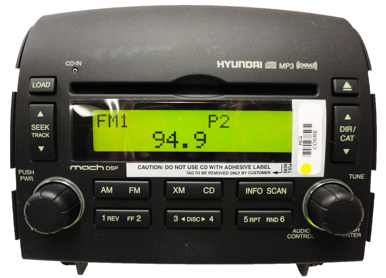 Brand New HYUNDAI Sonata XM Satellite Radio Stereo 6 Disc Changer CD MP3 Player OEM 2006 2007 2008